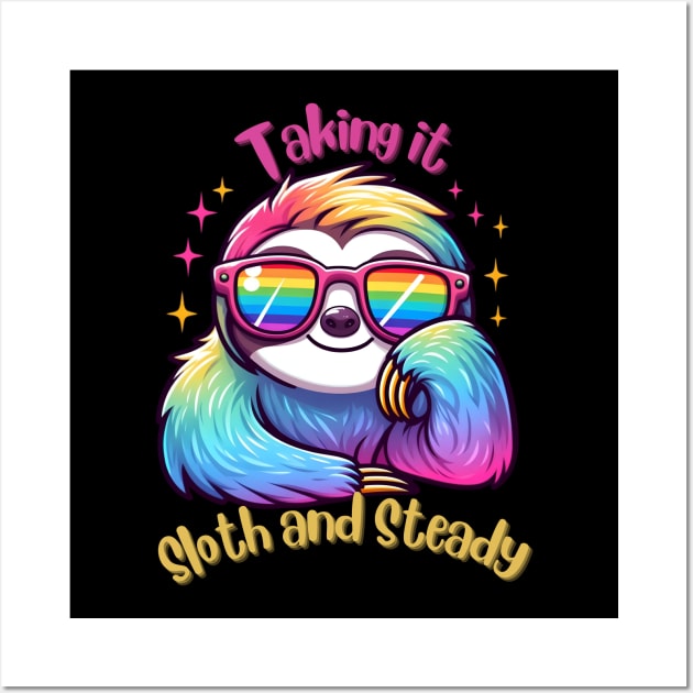 Taking this Sloth and Steady Wall Art by Art from the Machine